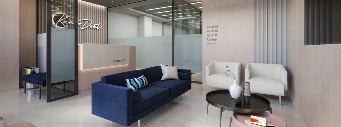 Diş Kliniği Mimari Tasarımı - Modern ve Kullanışlı Mekan Tasarımı 